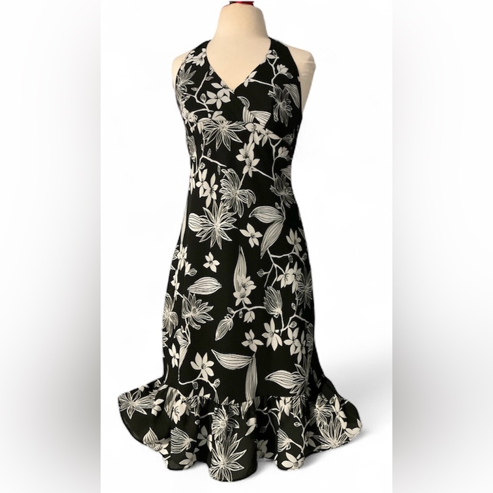Alyn Paige Monochrome Floral Dress